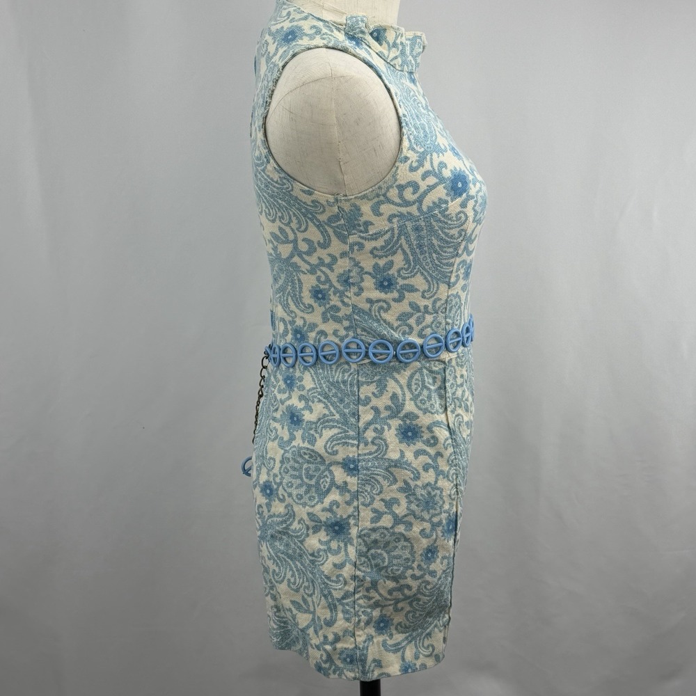 Vintage 60s Donkenny Romper Paisley Mod Belted Playsuit Retro XS S - Picture 7 of 11